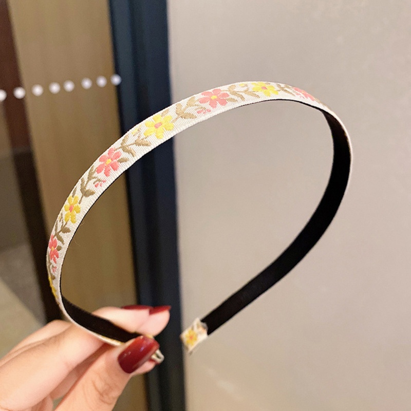 Băng Đô Vải Thêu Hoa Xinh Xắn Cho Nữ