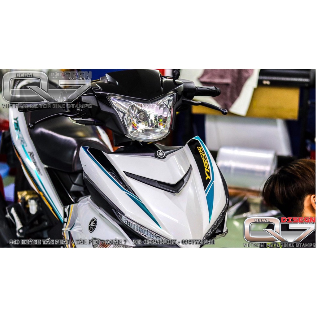 Tem Rời EXCITER 150 Y15ZR TRẮNG XANH ĐEN