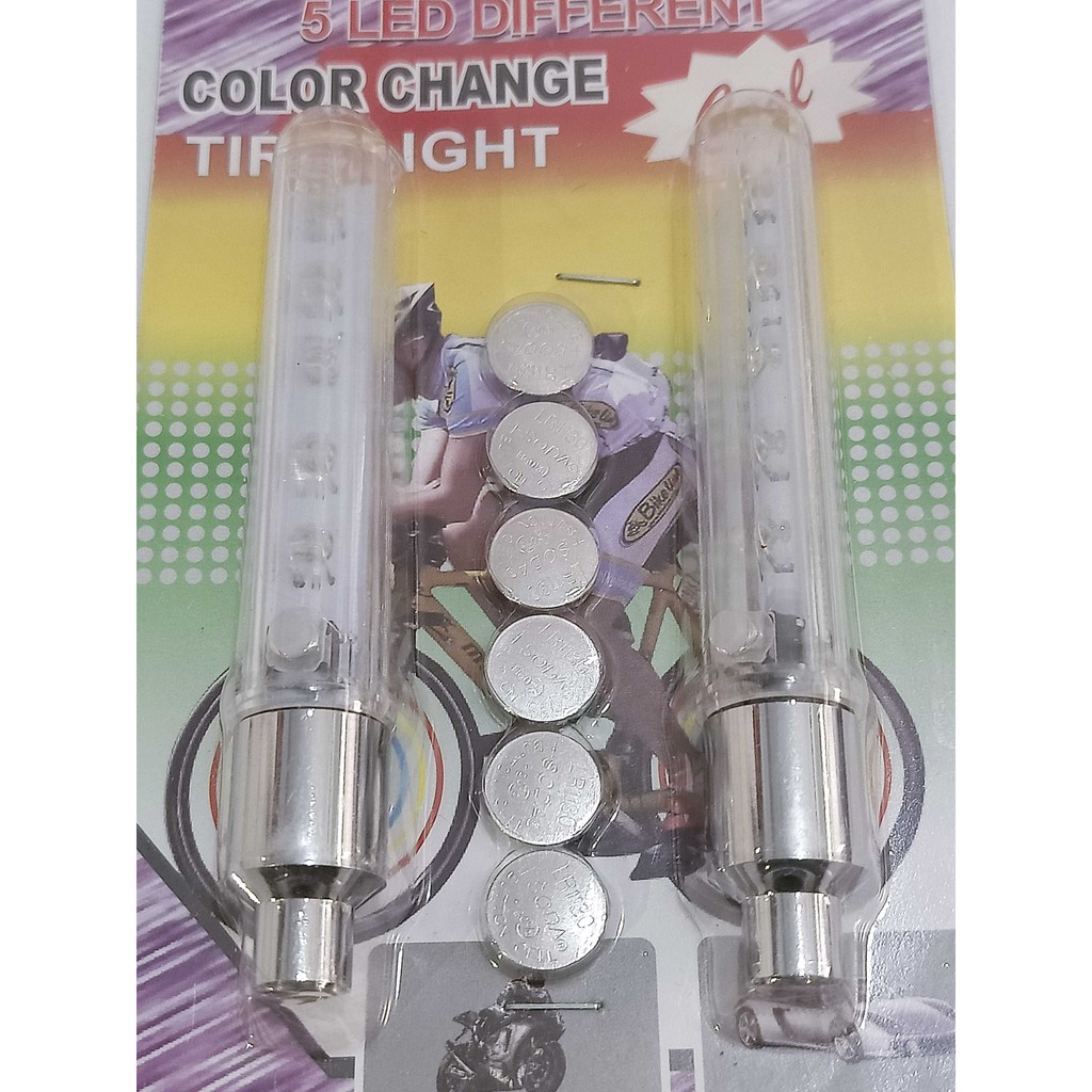 Bộ 2 Đèn Led 5 Bóng Gắn Van Bánh Xe Đạp/Xe Máy/Ô tô-❤star Đèn LED gắn van bánh xe 5 bóng ▲▲