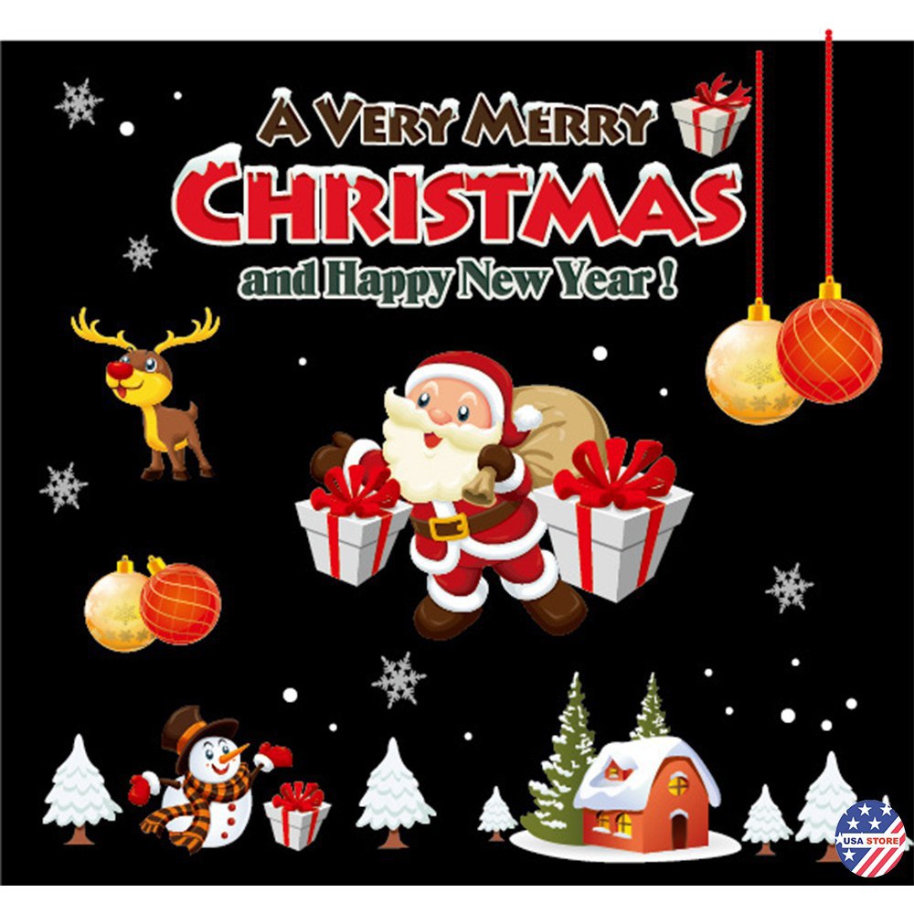 Decal Dán Trang Trí Noel Trọn Bộ Autofun