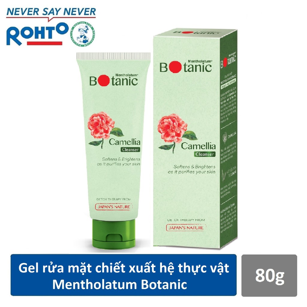 Gel rửa mặt chiết xuất hệ thực vật Mentholatum Botanic Cleanser 80g CHÍNH HÃNG