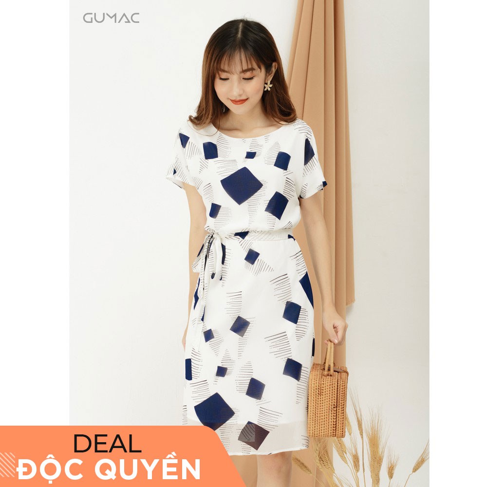 Đầm suông tay dời GUMAC MS09976_TRANG