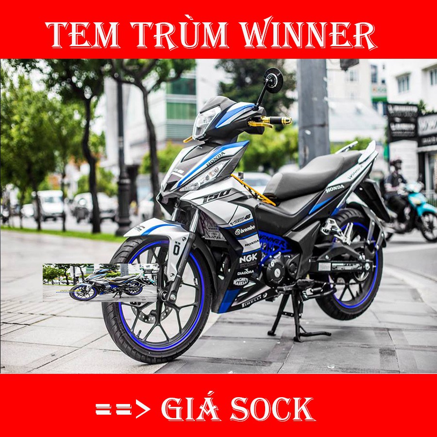 Tem Trùm Winner Xanh Trắng