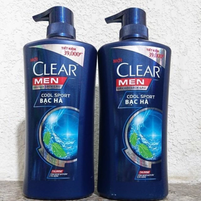 Dầu gội đầu SẠCH GÀU Clear men than hoạt tính - bạc hà Thái Lan 450ml