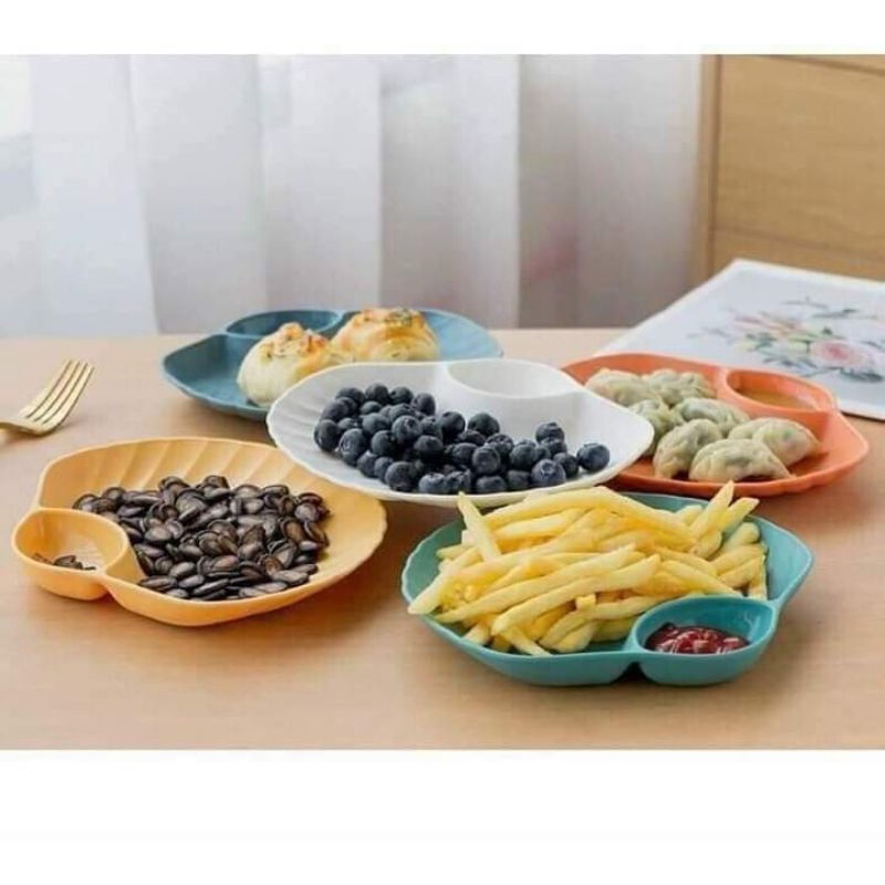 MVP996 Set 4 đĩa vỏ sò xịn xò bốn màu size 19cm x 17cm x 3cm