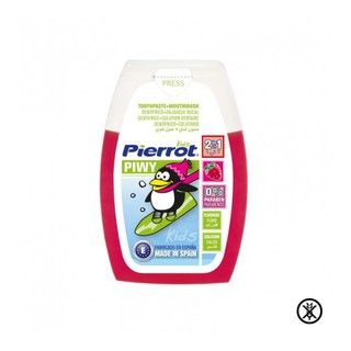 Nước súc miệng trẻ em 2 trong 1 pierrot piwy