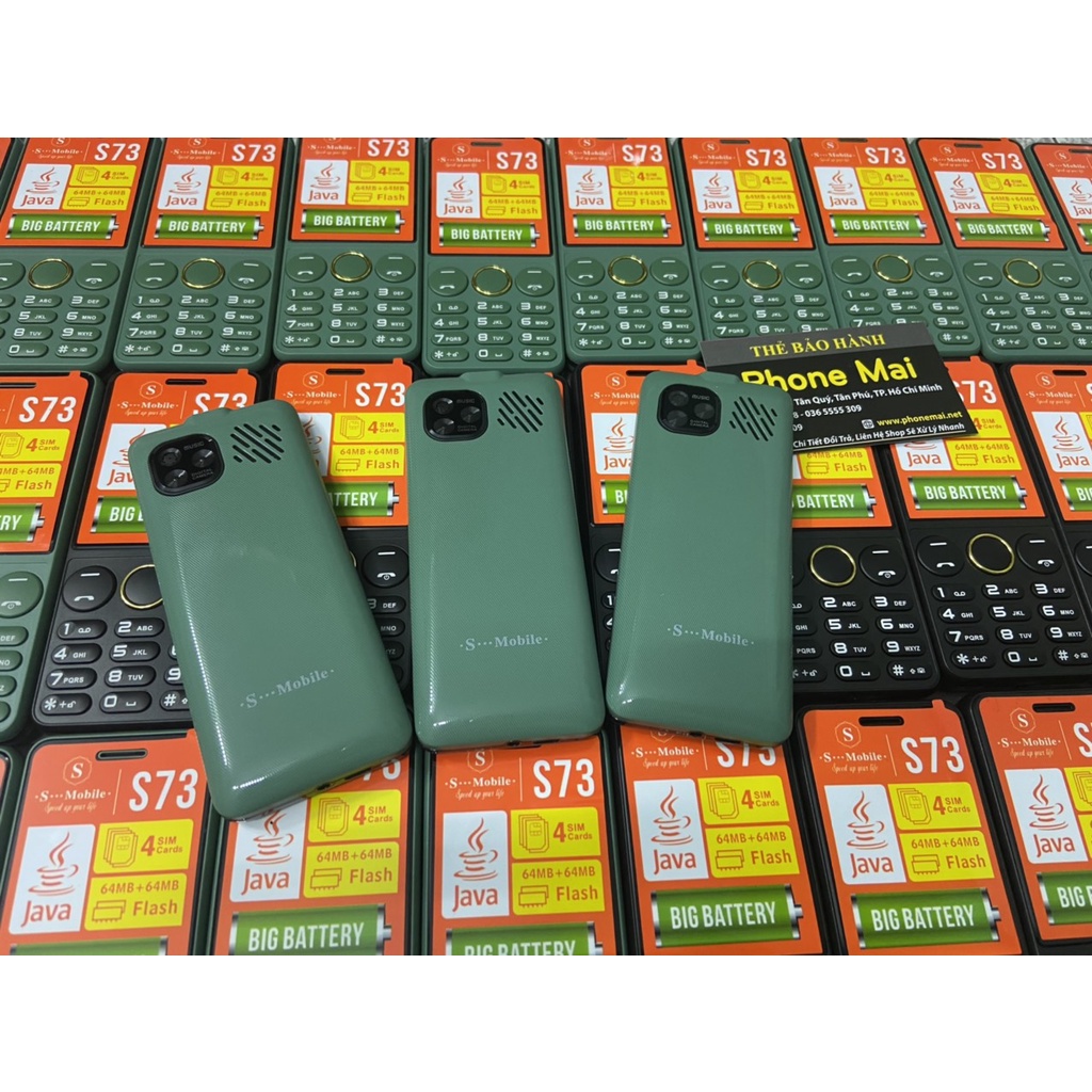 Điện Thoại 4 Sim Loa To Pin Khủng S73