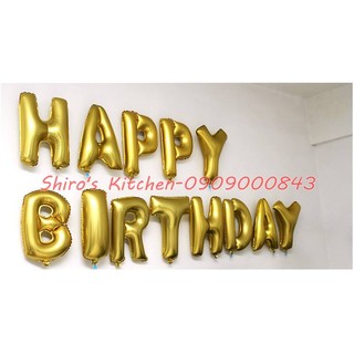 Bong bóng chữ Happy Birthday