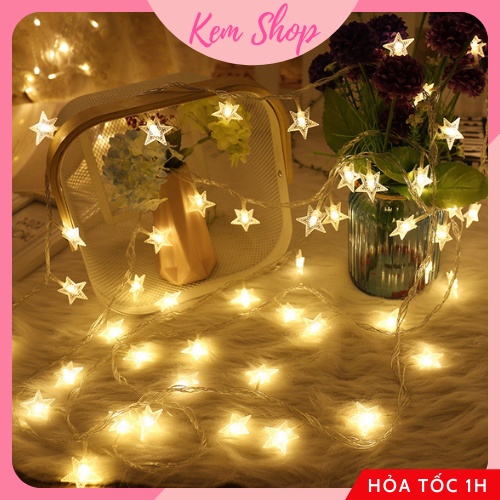 Dây đèn LED ngôi sao Kem Shop trang trí sinh nhật, trang trí nhà cửa - K291