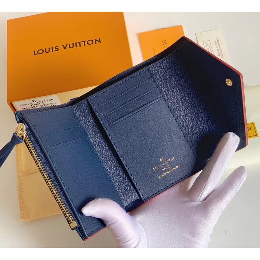 Sẵn sàng giao hàng Ví nữ mới của Louis Vuitton LV M41938 Ví chạm nổi hoa văn kim cương có hộp
