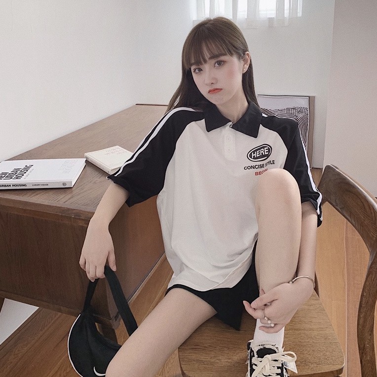 Áo Thun Polo Tay Ngắn Chất Liệu Cotton Màu Sắc Phong Cách Hàn Quốc Cho Nữ | BigBuy360 - bigbuy360.vn