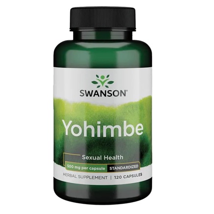 Yohimbe | Swanson Yohimbe Premium Standardized 500mg  - Tăng Hoocmon Nam - Chính Hãng