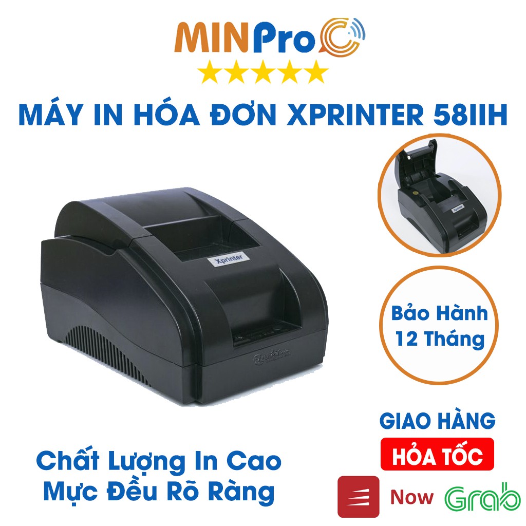 Máy in bill hóa đơn Xprinter 58IIH kết nối usb dễ dàng sử dụng hàng nhập khẩu MINPRO