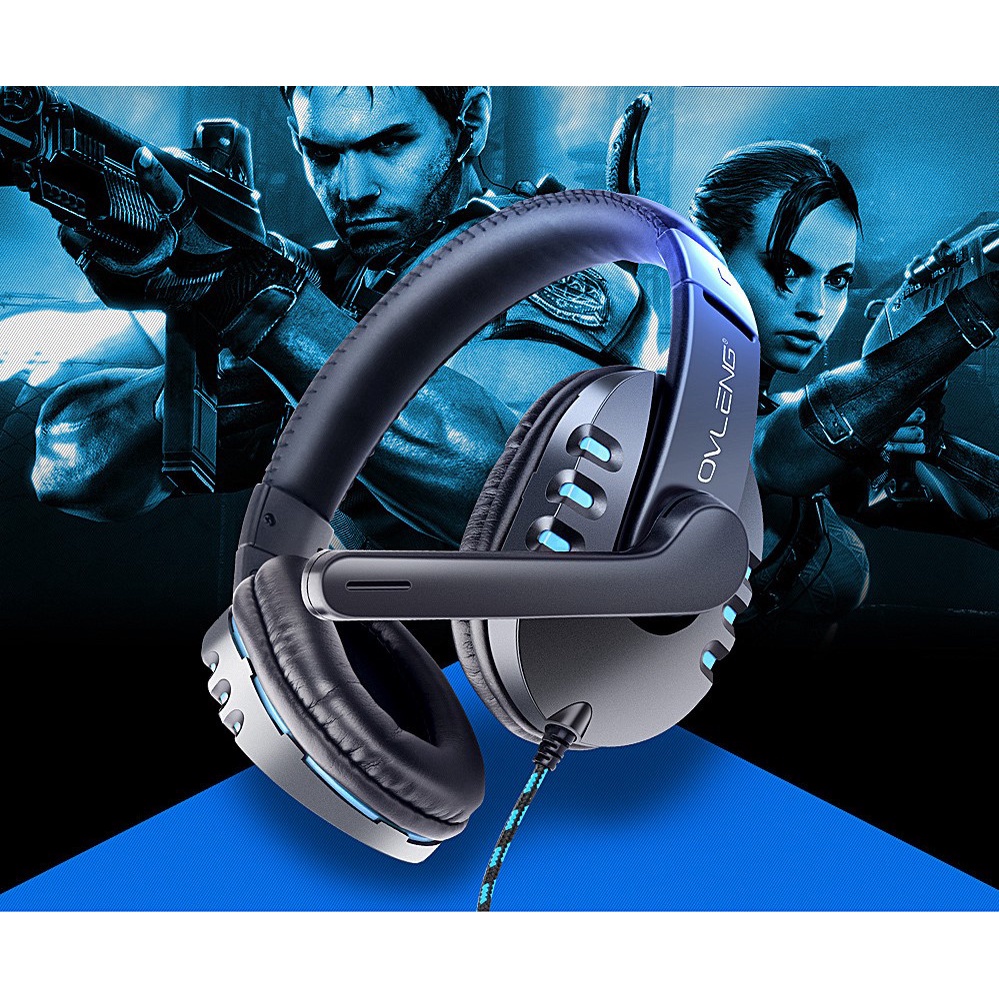 Tai Nghe Chụp Tai OV-P3 Chuyên Game Máy Tính/PC/Điện Thoại Di Động Bass Mạnh Mẽ Chất Lượng Âm Thanh Nổi