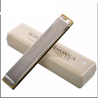 Kèn Harmonica Suzuki SU-24 lỗ 2 Timer Tremolo tone C chính hãng