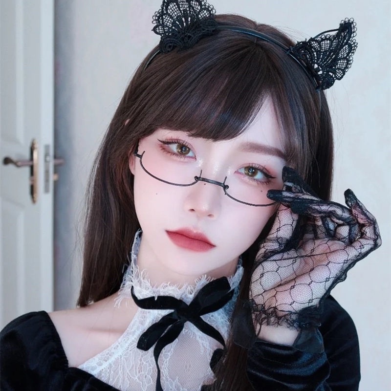 Găng tay lưới viền voan phong cách Lolita