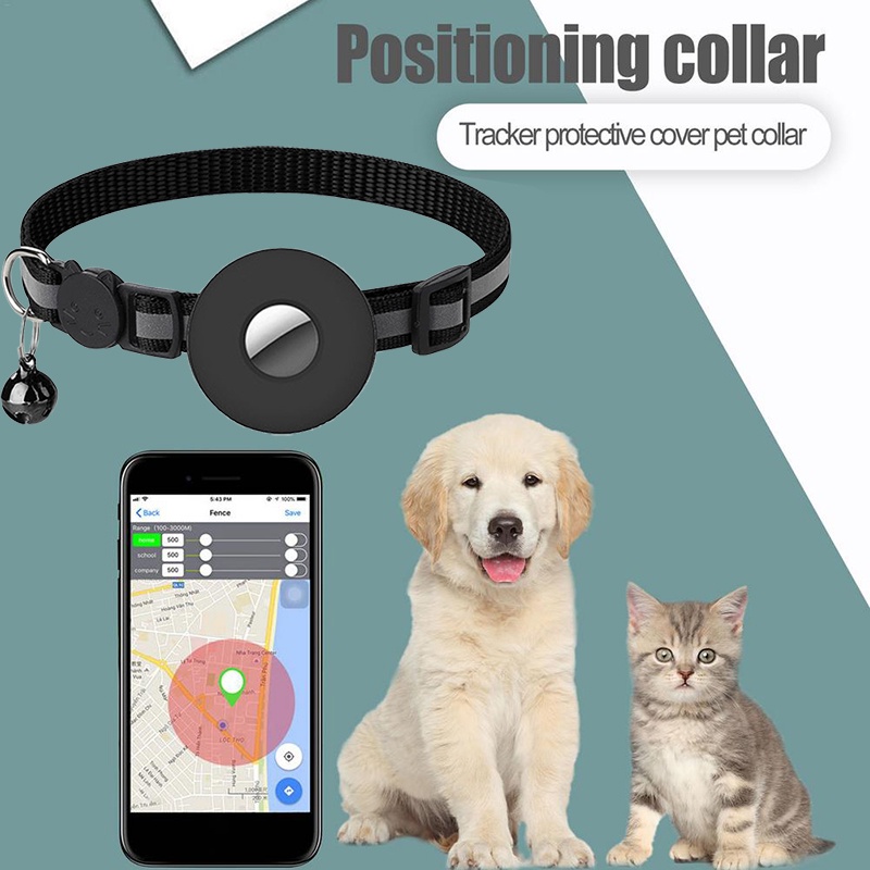 Vòng Cổ Định Vị Chống Thất Lạc Bền Bỉ Thiết Kế Phản Quang Thông Dụng Bảo Vệ An Toàn Cho Thú Cưng