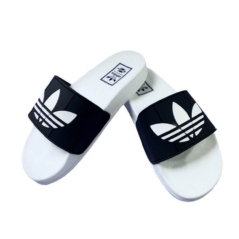 Dép quai ngang nam nữ ADIDAS 3 lá đế có chữ bản đẹp