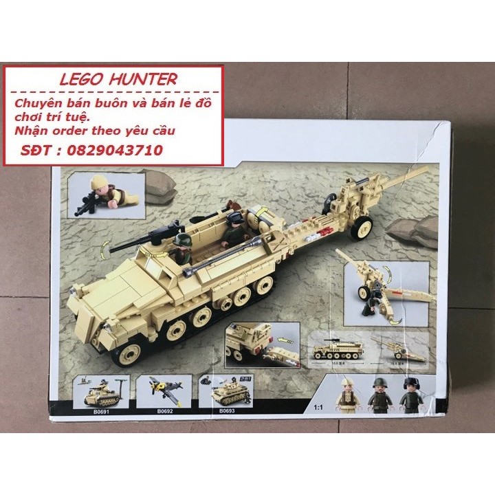 Lego Army WWII Xe thiết giáp của quân phát xít Đức SLuban M38 B0695