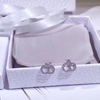 Bông Tai Bạc S925 Dior Kiểu Dáng Đơn Giản Sang Trọng