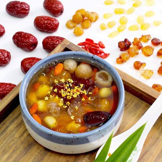 Canh Dưỡng Nhan Nhựa Đào Tuyết Yến Tuyết Liên Tử