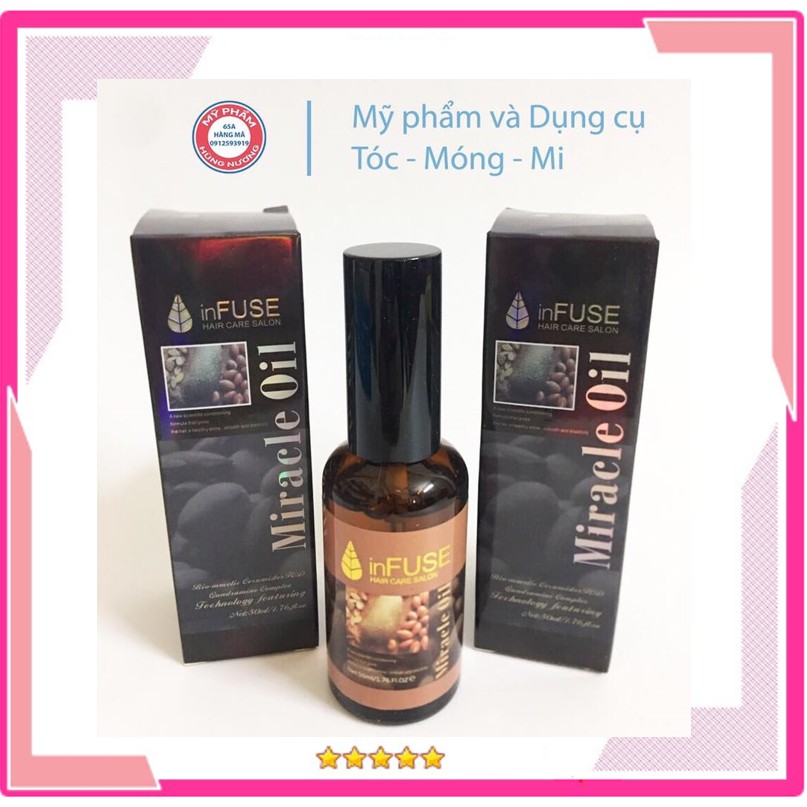 Dưỡng tóc MIRACLE OIL 50ml dạng tinh dầu