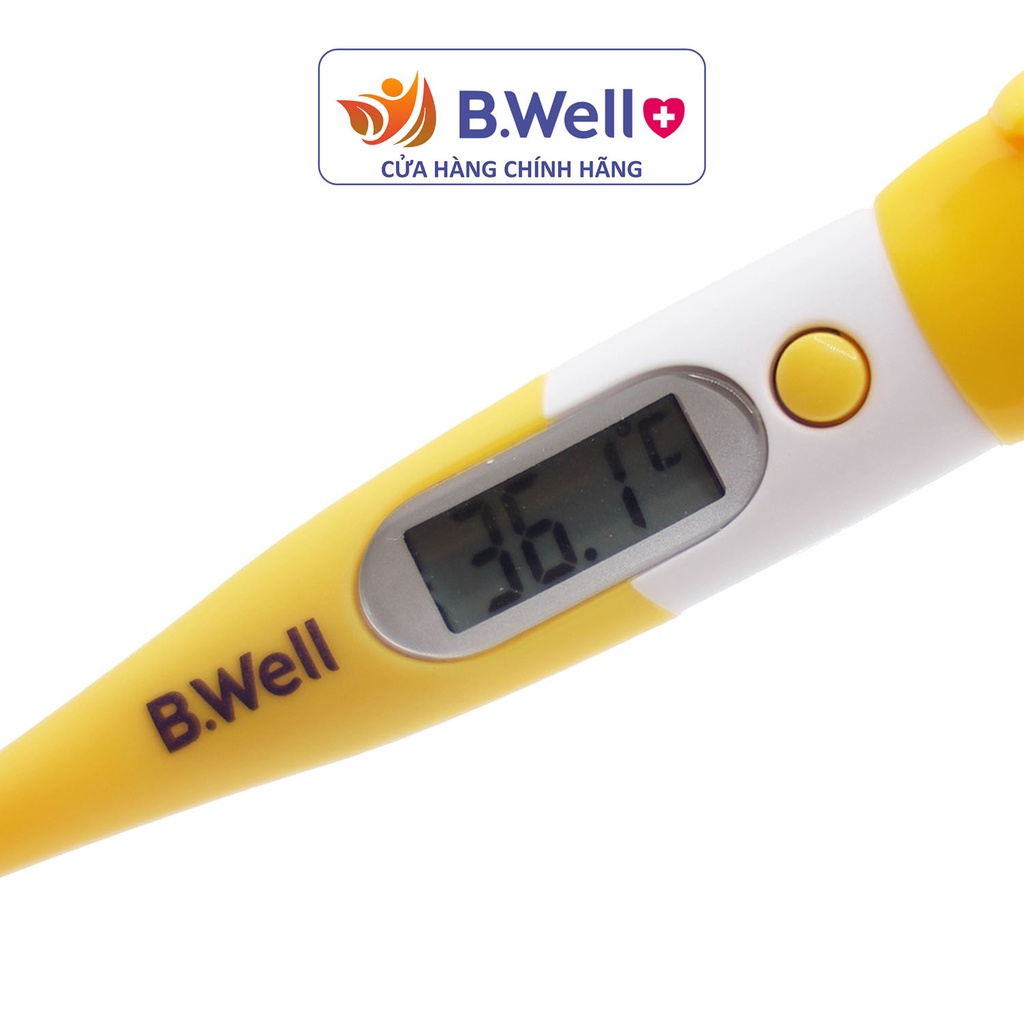 Nhiệt kế điện tử đo độ ngậm miệng kẹp nách hậu môn cho bé b.well wt 06 - bwell y tế 360