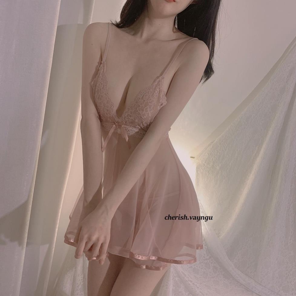(M.52) Váy ngủ sexy cao cấp Đầm mặc nhà gợi cảm quyến rũ