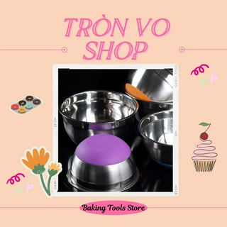 Thau inox cao su sâu lòng đa năng đủ size 30cm