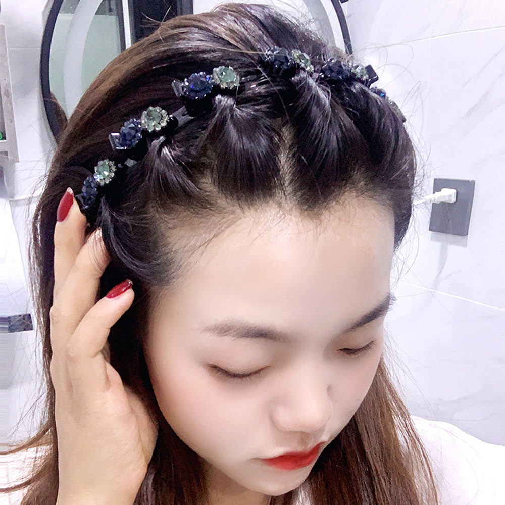 (Hàng Mới Về) Kẹp Tóc Dạng Tết Chống Trượt Phong Cách Hàn Quốc Cho Nữ