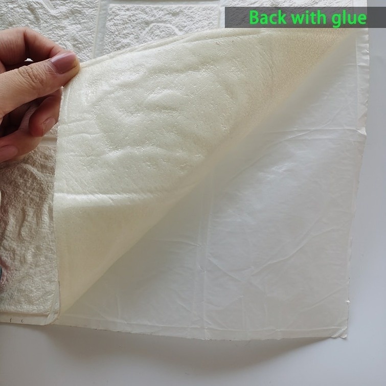 Miếng dán tường bằng xốp 3D chống thấm nước độc đáo trang trí nhà cửa/ phòng khách/ phòng ngủ