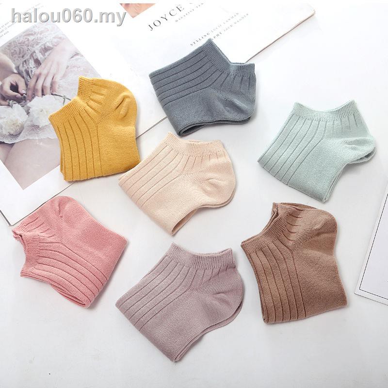 Set 10 Đôi Vớ Cotton Thoáng Khí Thấm Hút Mồ Hôi Khử Mùi Phong Cách Hàn Quốc Cho Nữ