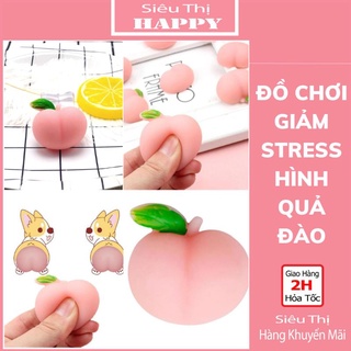 Đồ chơi nắn bóp giảm căng thẳng hình quả đào dễ thương