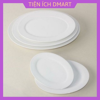 1 đĩa nhựa phíp hình bầu dục nhựa ABS nguyên sinh cao cấp