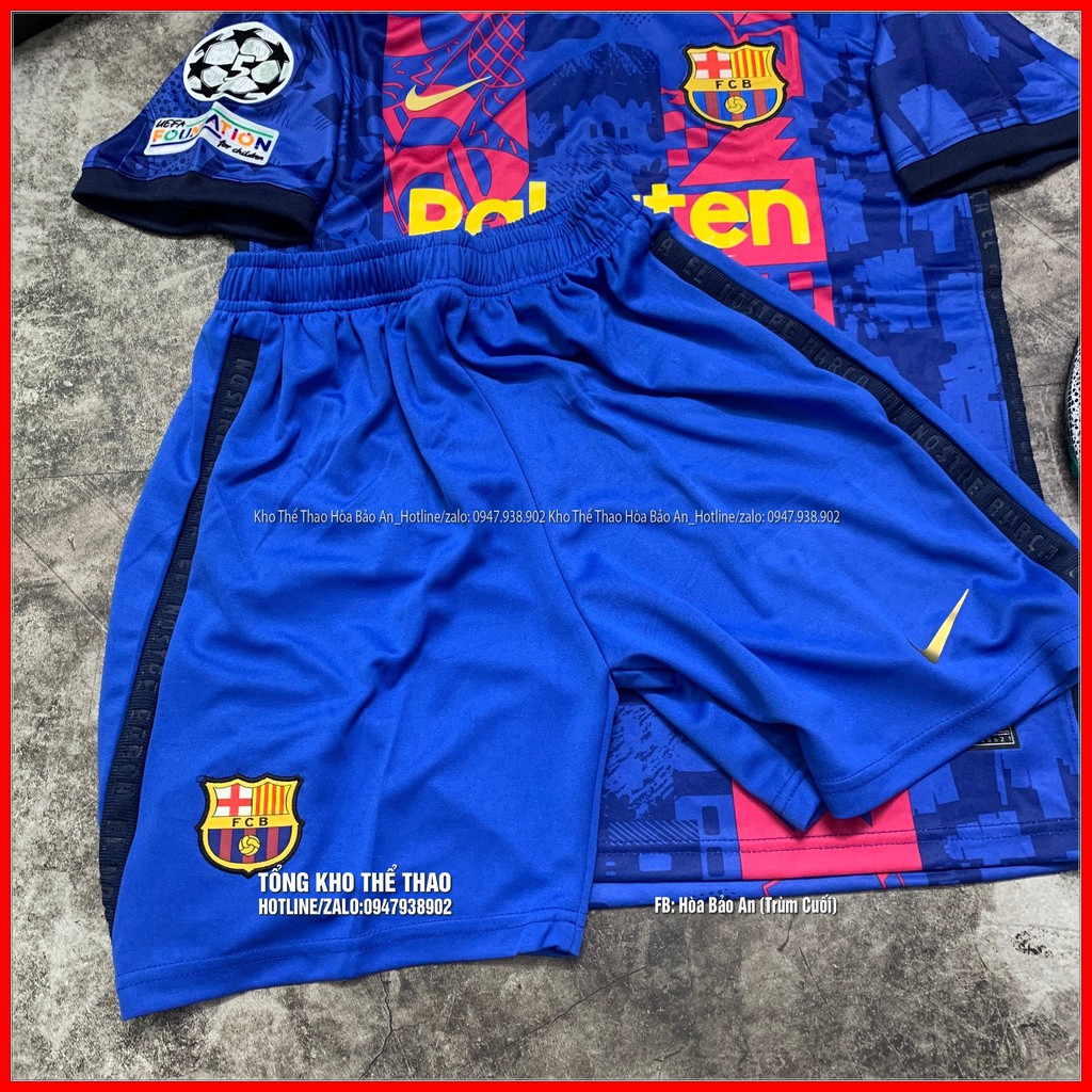 [Flash Sale] Bộ Quần Áo Bóng Đá CLB Barcelona SPF Cao Cấp Thái Lan