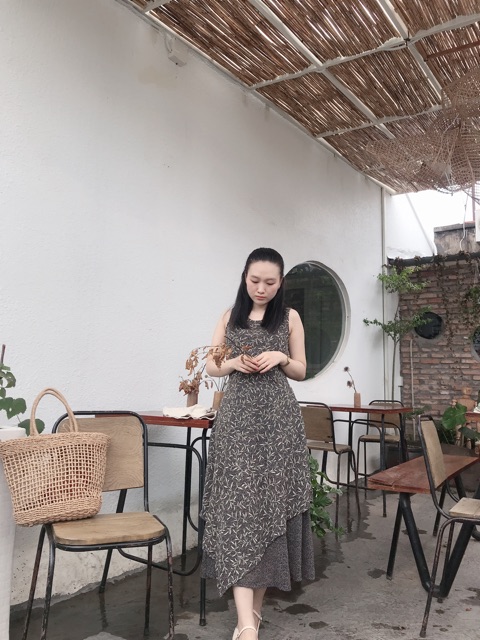 Đầm hoa vintage Hàn Quốc