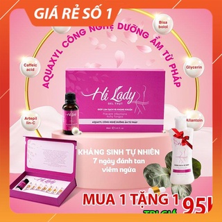 Gel Đặt Phụ Khoa HI LADY - Gel phụ khoa với thành phần thảo dược, kháng sinh tự nhiên - 30ml