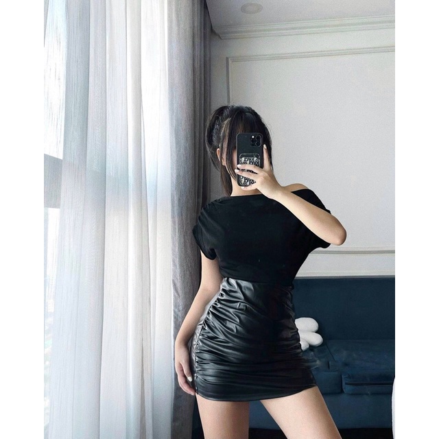 ÁO THUN LỆCH VAI TAY HẾN 3 MÀU HOT HIT