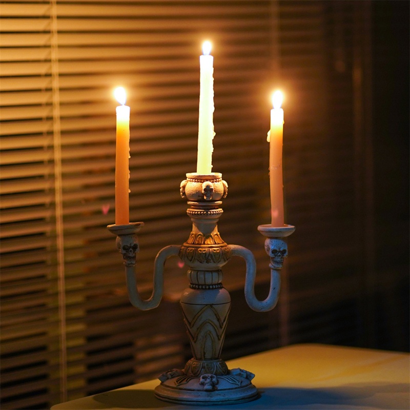 Giá Đỡ Nến Hình Đầu Lâu Độc Đáo Trang Trí Tiệc Cưới / Sinh Nhật