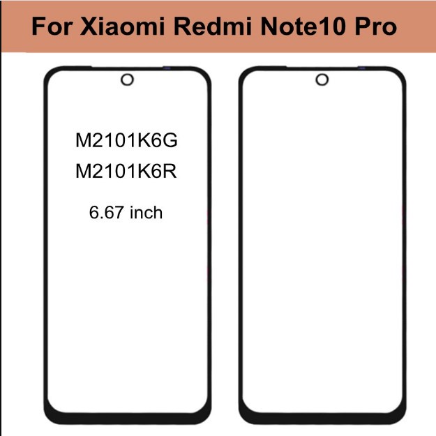 Mặt kính màn hình Xiaomi Redmi Note 10 / Note 10 Pro - Tặng kèm keo + tools