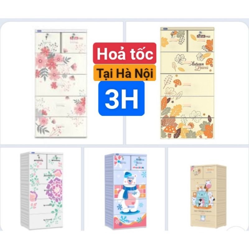 Tủ nhựa Mina 5 tầng Duy Tân 60*48*124cm