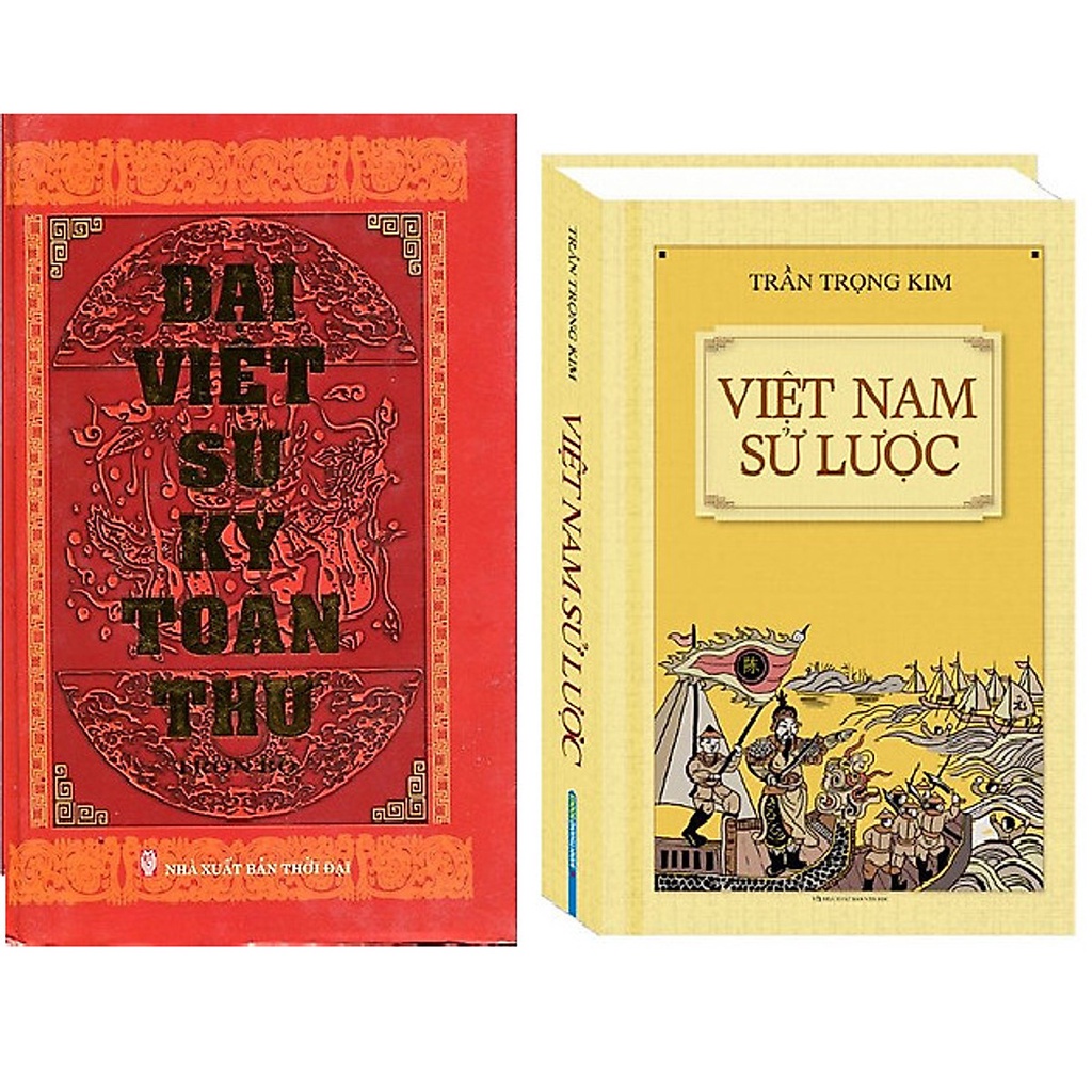 Sách - Combo Đại việt sử ký toàn thư và Việt Nam sử lược (bìa cứng)