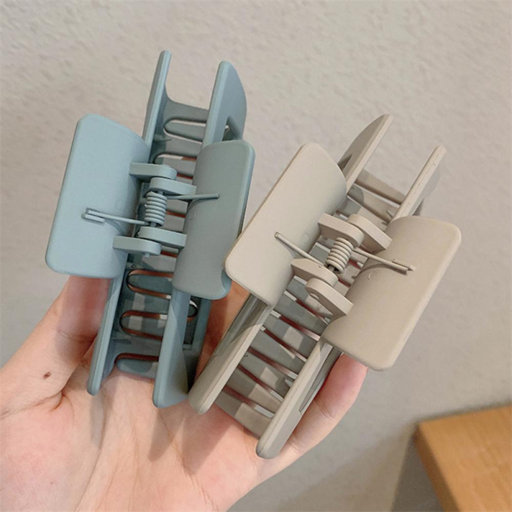 Kẹp Tóc Hình Vuông Cỡ Lớn Phong Cách Vintage Thời Trang Cho Nữ X7Z3