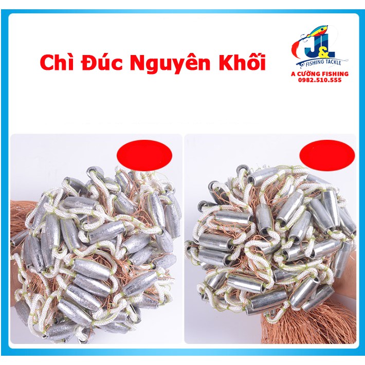 Chài Dù Rút - Đĩa Bay Kiểu Mỹ Fria Rộng 4m8 - 6m - 8m A Cường