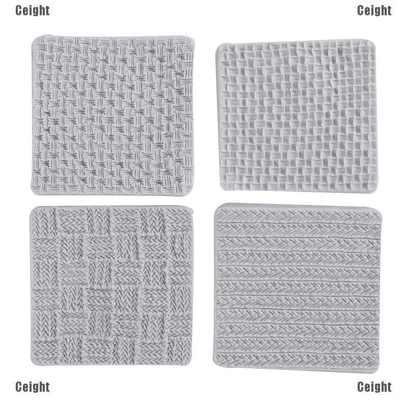 Khuôn Silicone Tạo Hình Đan Len Trang Trí Bánh Kem