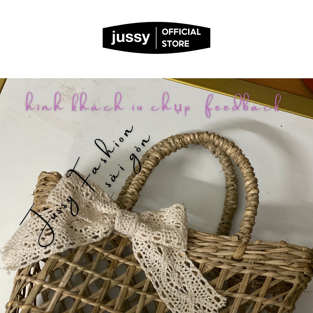 Túi Cói Đi Biển Jussy Fashion Kiểu Túi Đan Cói Mini Vintage Handmade Phụ Kiện Chụp Ảnh, Đi Du Lịch, Dã Ngoại