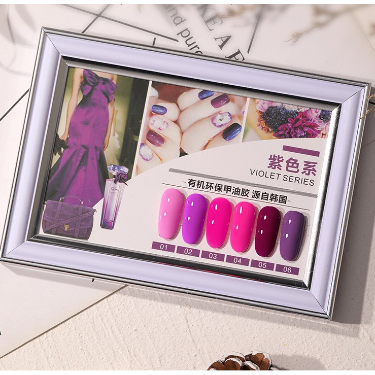Sơn gel AS - màu hồng tím mã VL