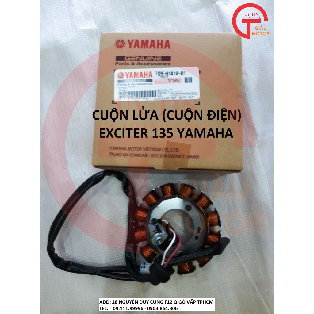 YAMAHA OD - CỤM STATOR - CUỘN LỬA (CUỘN ĐIỆN) EXCITER 135 YAMAHA