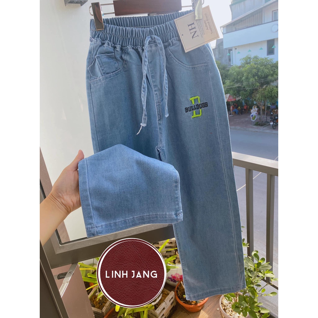 Quần suông Jean co giãn cho bé gái