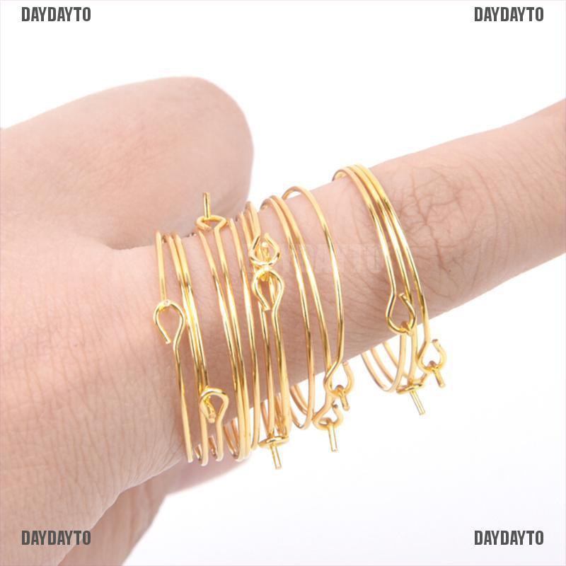 Set 100 Khuyên Tai Mạ Vàng / Bạc Hình Ly Rượu Vang Độc Đáo